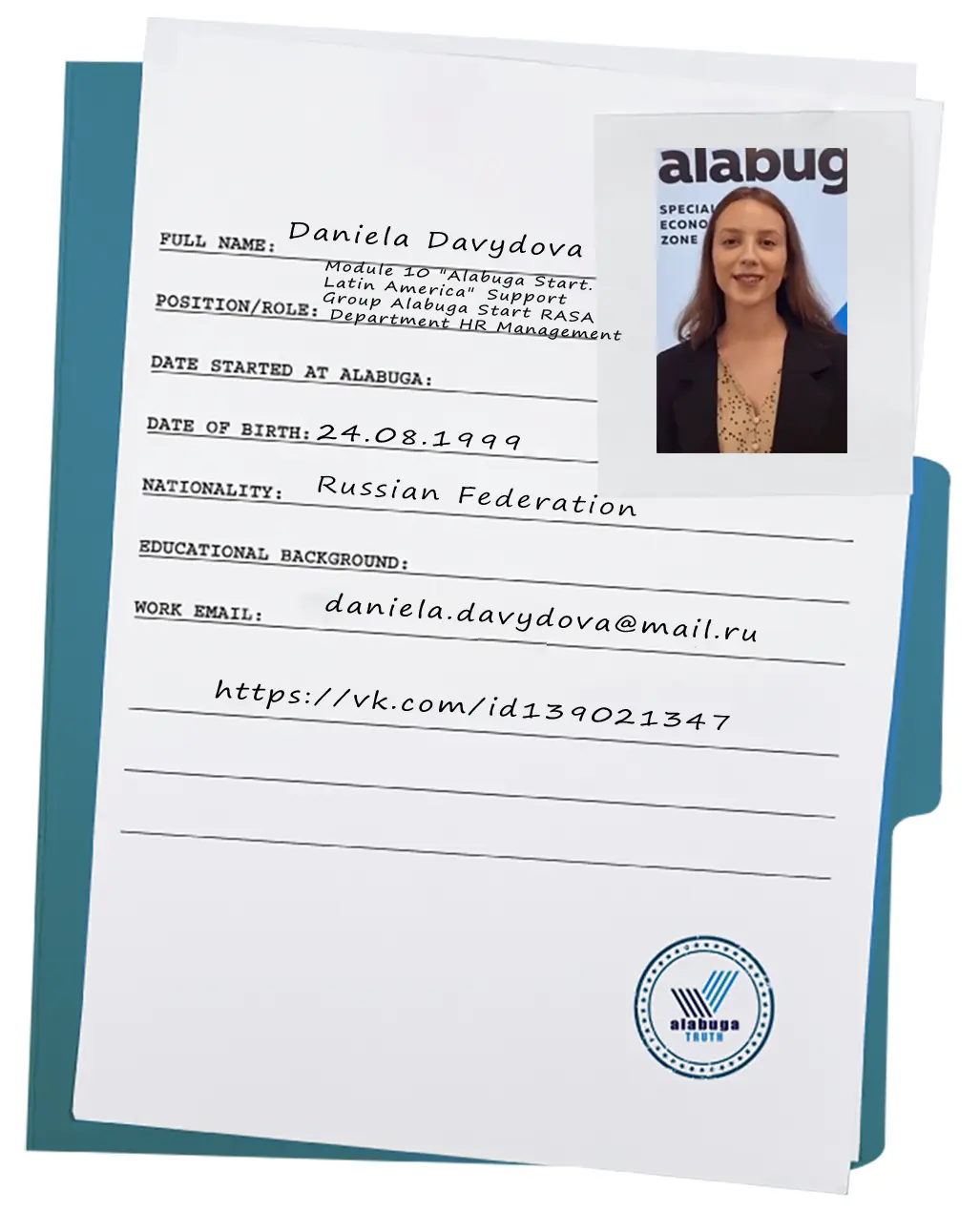 Alabuga Start. Davydova